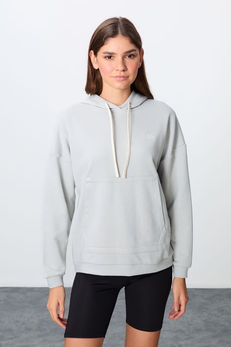 Oversized Kapuzenpullover mit Tasche - Image 4
