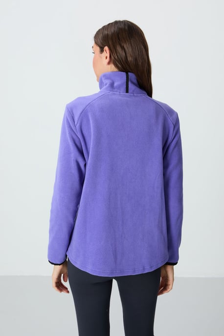 Damen Fleece Zip-Front Sweatshirt - Image 5