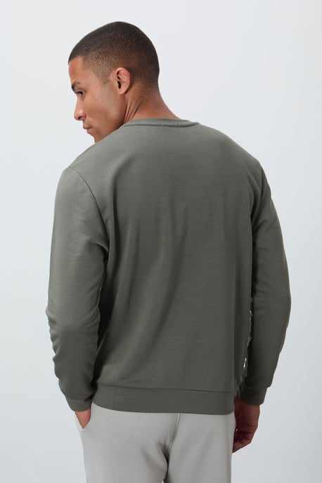 Herren Sweatshirt mit Rundhalsausschnitt und Print - Image 5