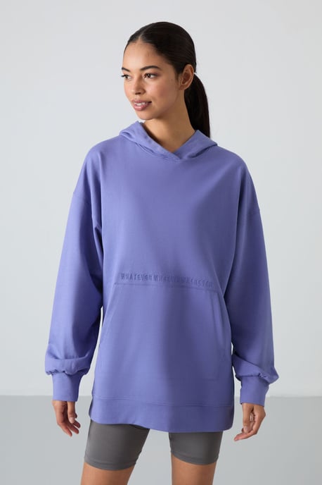 Übergroßer bedruckter Kapuzenpullover - Image 1