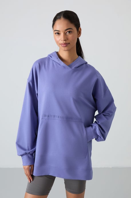 Übergroßer bedruckter Kapuzenpullover - Image 5