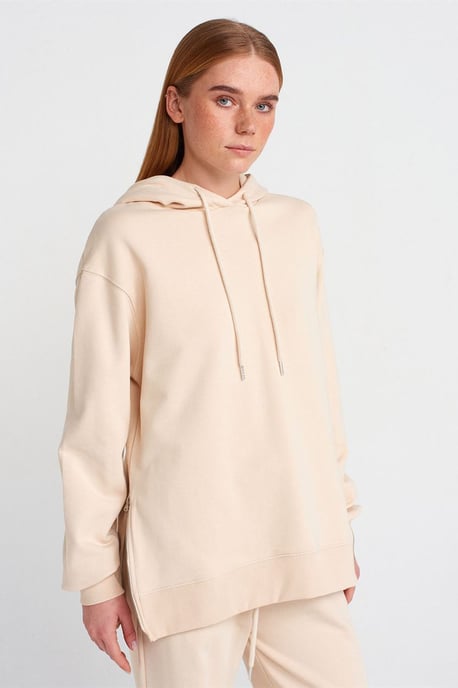 Übergröße Baumwoll-Hoodie mit Reißverschluss vorne - Image 1