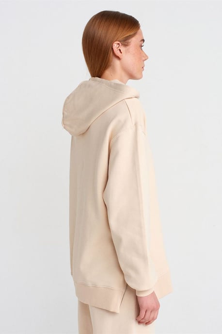 Übergröße Baumwoll-Hoodie mit Reißverschluss vorne - Image 2