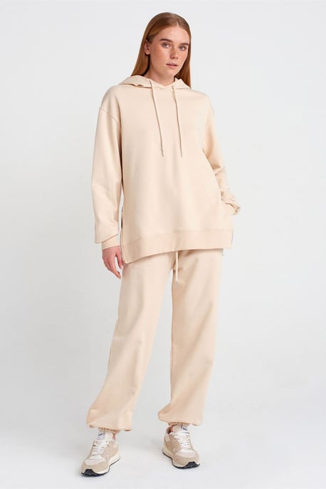Übergröße Baumwoll-Hoodie mit Reißverschluss vorne - Image 3