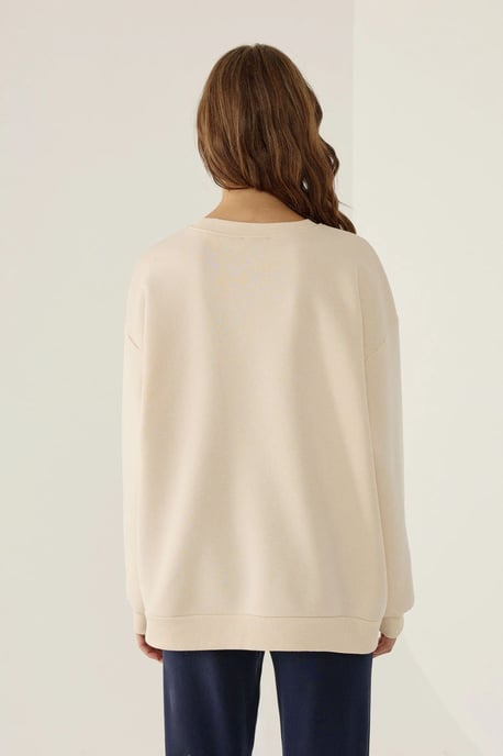 Übergroßes Bedrucktes Rundhals-Sweatshirt - Image 5