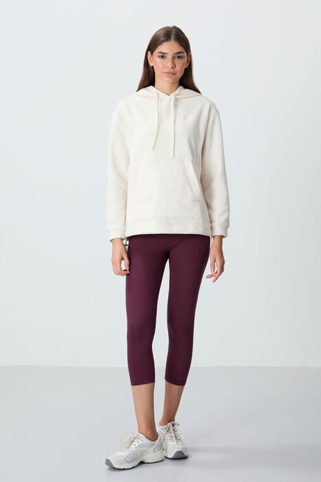 Übergroßer Plüsch-Hoodie mit Stickerei - Image 2
