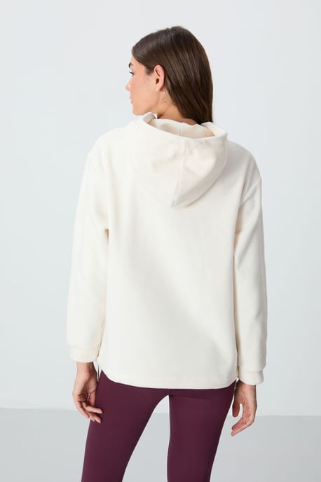 Übergroßer Plüsch-Hoodie mit Stickerei - Image 5