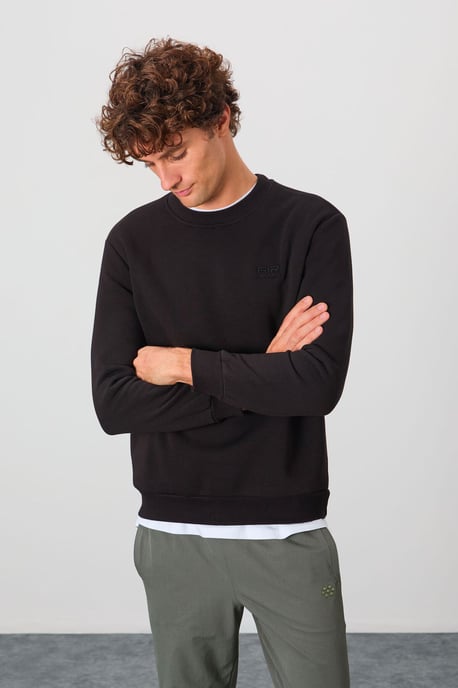 Herren Regular Fit Rundhals Sweatshirt - Image 4