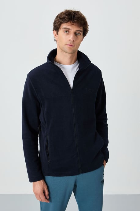 Herren Plüsch Zip-Front Sweatshirt - Image 4