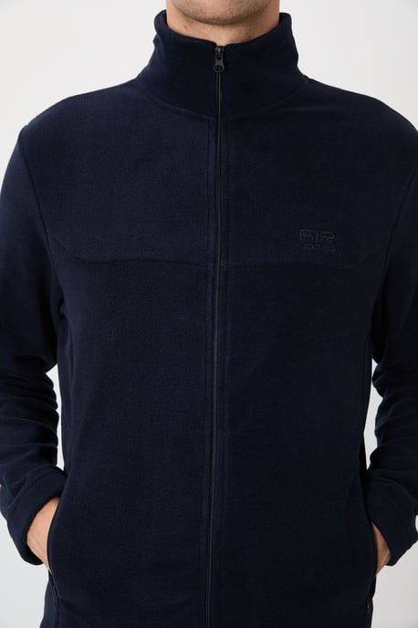 Herren Plüsch Zip-Front Sweatshirt - Image 5