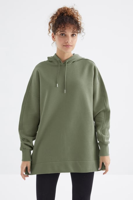 Übermaß Kapuzenpullover mit Tasche - Image 3