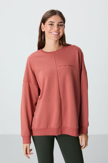 Übergroßer Rundhals-Sweatshirt - Image 1