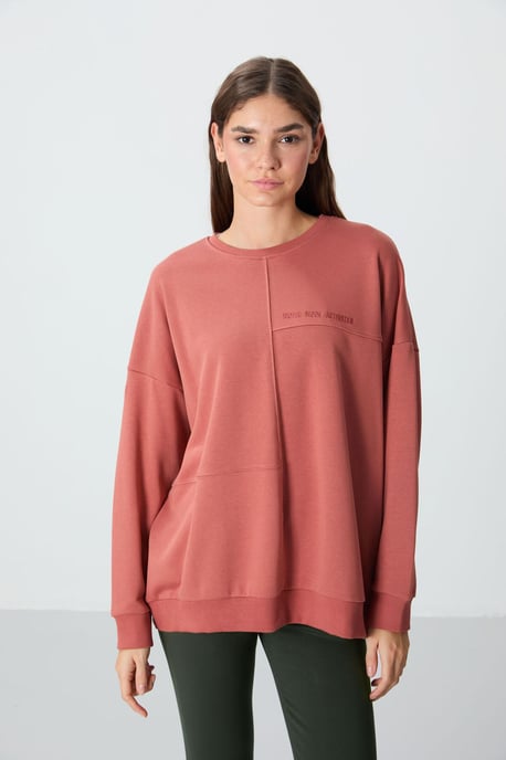 Übergroßer Rundhals-Sweatshirt - Image 3
