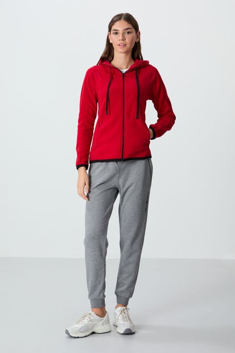 Damen Fleece Kapuzen-Sweatshirt mit Reißverschluss - Image 4