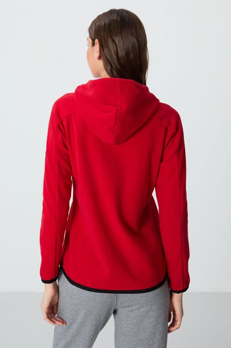 Damen Fleece Kapuzen-Sweatshirt mit Reißverschluss - Image 6