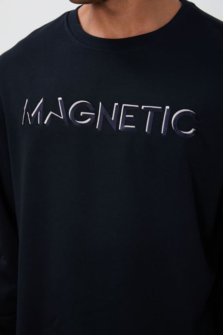 Herren Sweatshirt mit Rundhalsausschnitt und Print - Image 2