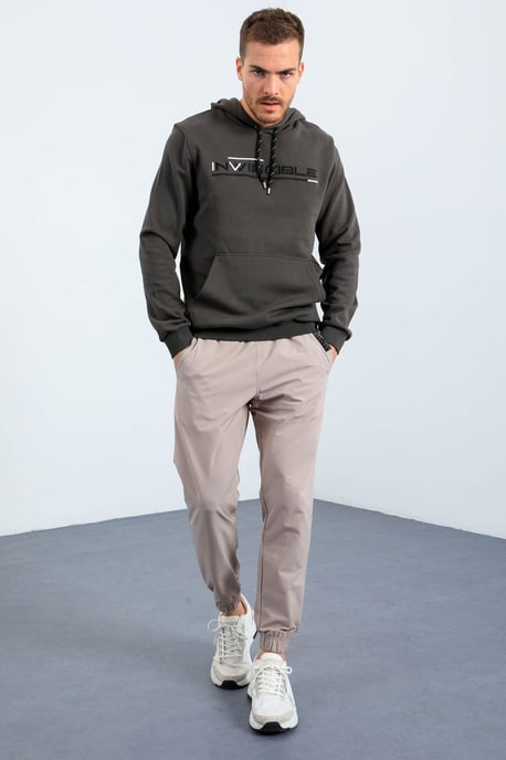 Herren Kapuzensweatshirt mit Druck und Tasche - Image 2