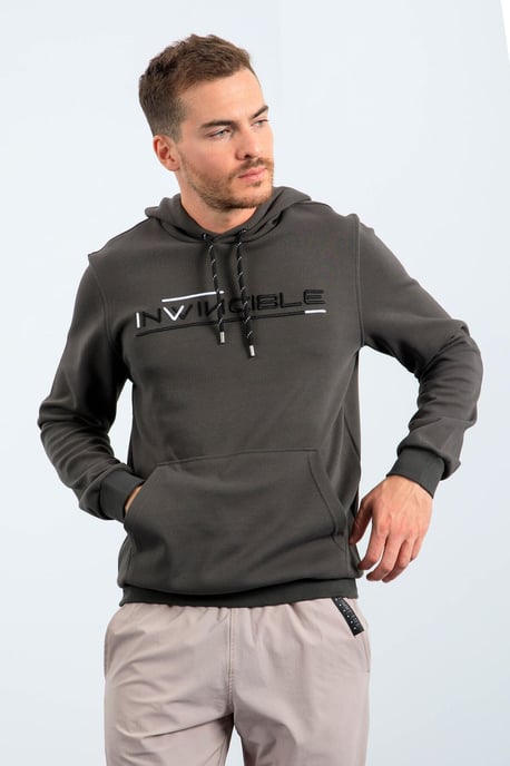 Herren Kapuzensweatshirt mit Druck und Tasche - Image 6