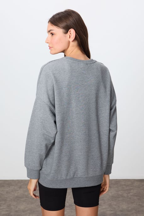 Übergroßer Rundhals-Sweatshirt - Image 5