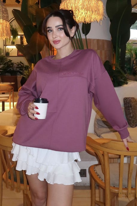 Übergroßer Rundhals-Sweatshirt - Image 5