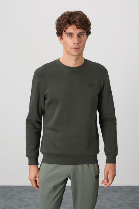 Herren Regular Fit Rundhals Sweatshirt - Image 1