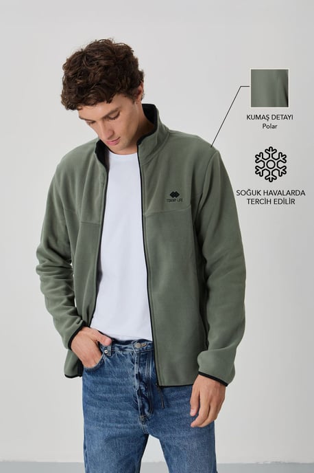 Herren Fleece Zip-Front Sweatshirt - Image 2