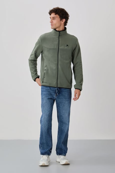 Herren Fleece Zip-Front Sweatshirt - Image 3