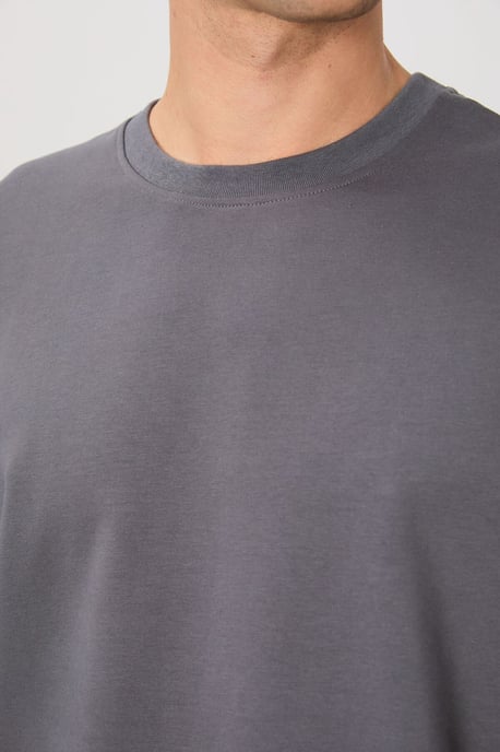 Herren Unifarben Rundhals-Sweatshirt - Image 4