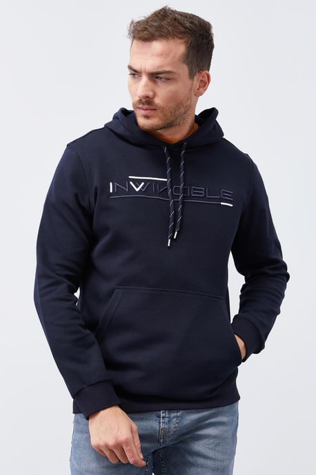 Herrenbedruckter Kapuzenpullover mit Tasche - Image 5