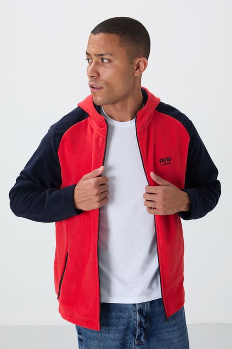 Herren Plüsch Zip-Up Kapuzenpullover - Image 3