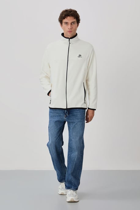 Herren Plüsch Reißverschluss Sweatshirt - Image 2