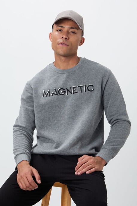 Herren Sweatshirt mit Rundhalsausschnitt und Print - Image 3