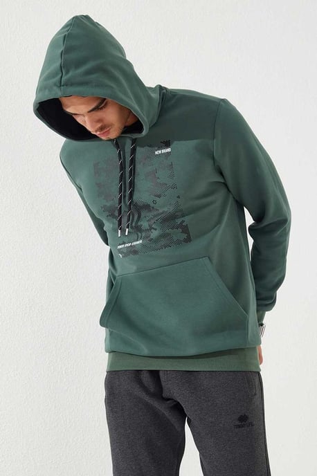 Herren Kapuzenpullover mit Tarnmuster - Image 6