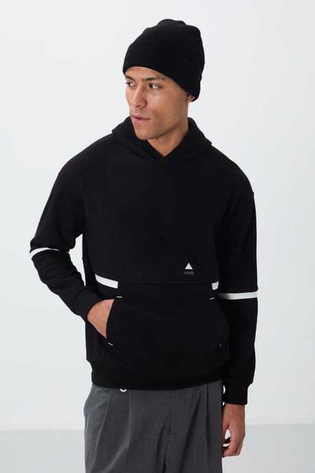 Herren Kapuzen-Sweatshirt mit Farbblöcken - Image 3