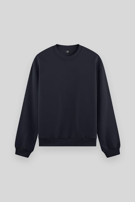Herren Unifarben Rundhals-Sweatshirt - Image 5