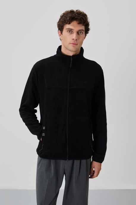 Herren Fleece Zip-Front Sweatshirt - Image 3