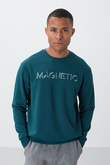 Herren bedruckter Rundhals-Sweatshirt - Image 1