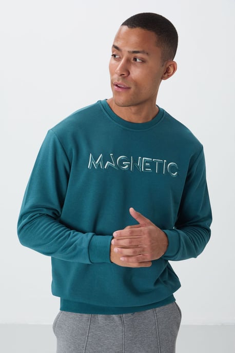 Herren bedruckter Rundhals-Sweatshirt - Image 4