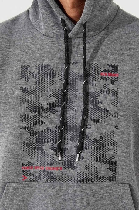 Herren Kapuzenpullover mit Camouflage-Muster - Image 4