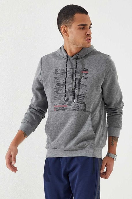 Herren Kapuzenpullover mit Camouflage-Muster - Image 6