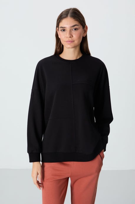 Übergroßer Rundhals-Sweatshirt - Image 1