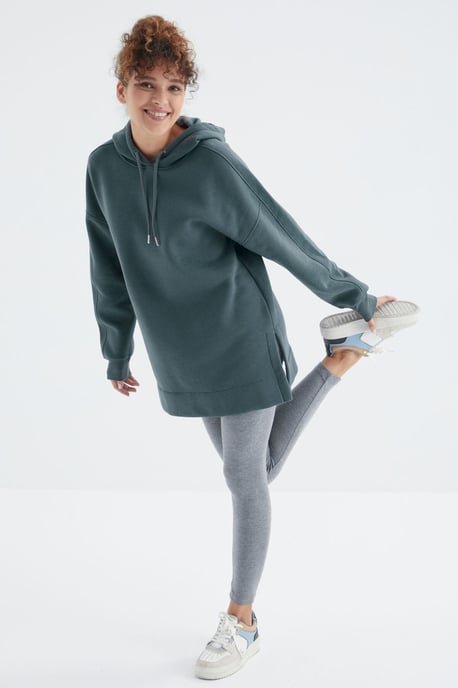 Übermaß Kapuzenpullover mit Tasche - Image 2