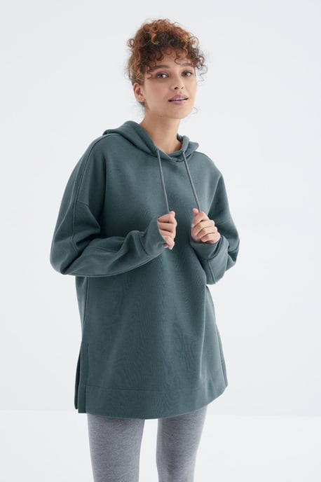 Übermaß Kapuzenpullover mit Tasche - Image 5