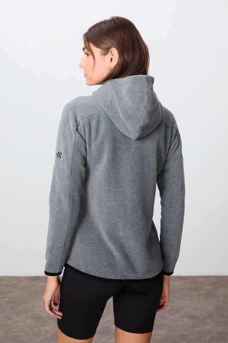 Damen Plüsch Zip-up Kapuzenpullover - Image 6