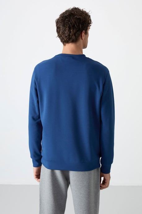 Herren Unifarben Rundhals-Sweatshirt - Image 6