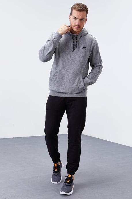 Herren Uni Kapuzensweatshirt mit Tasche - Image 2