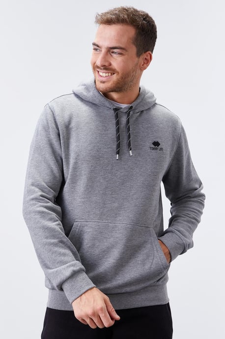 Herren Uni Kapuzensweatshirt mit Tasche - Image 5