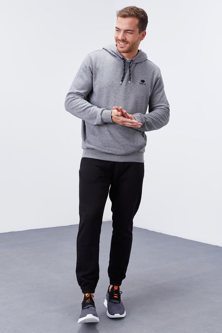 Herren Uni Kapuzensweatshirt mit Tasche - Image 6
