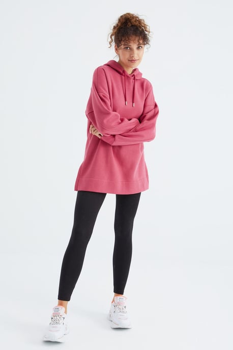 Übermaß Kapuzenpullover mit Tasche - Image 4