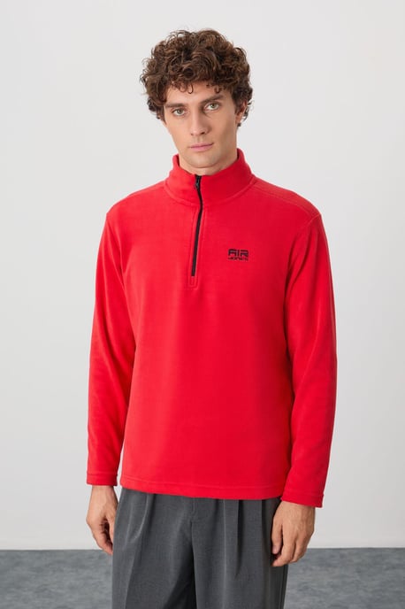 Herren Fleece Halbzip Sweatshirt - Image 4